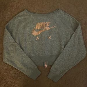 Rose Gold and Grey Nike Crewneck
